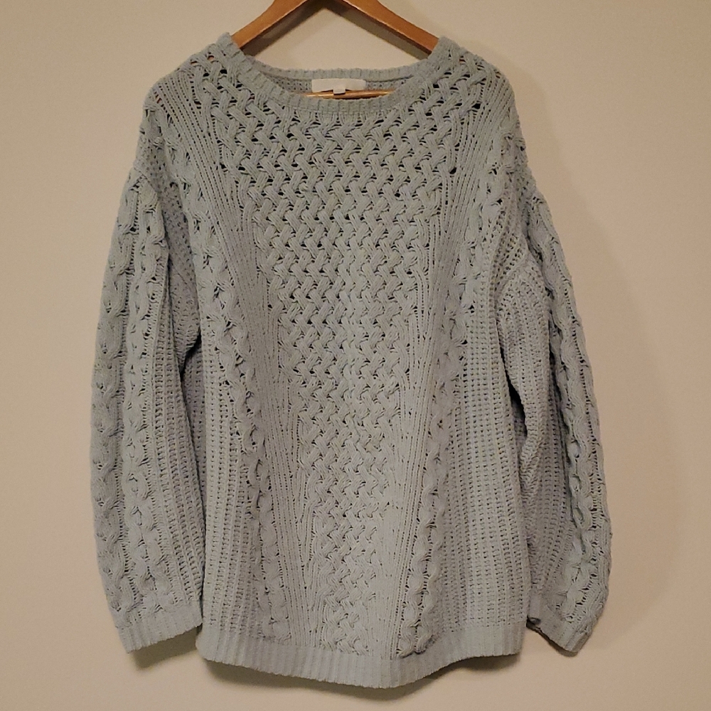 Adyson Parker Soft Blue Knit Sweater